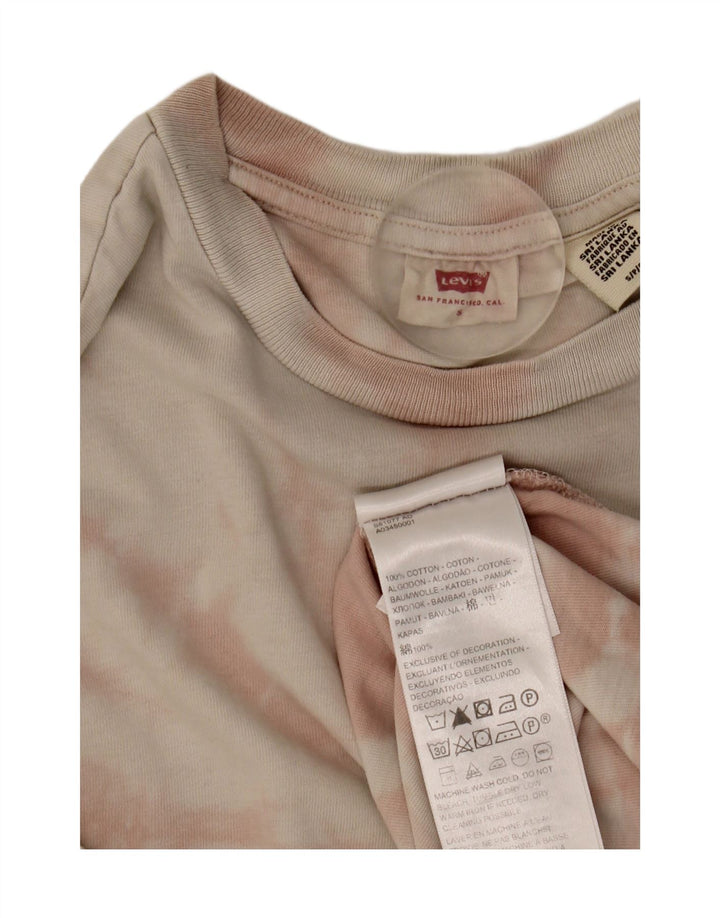 Levi's T-Shirt Top Homme Petit Rose Tie Dye Coton