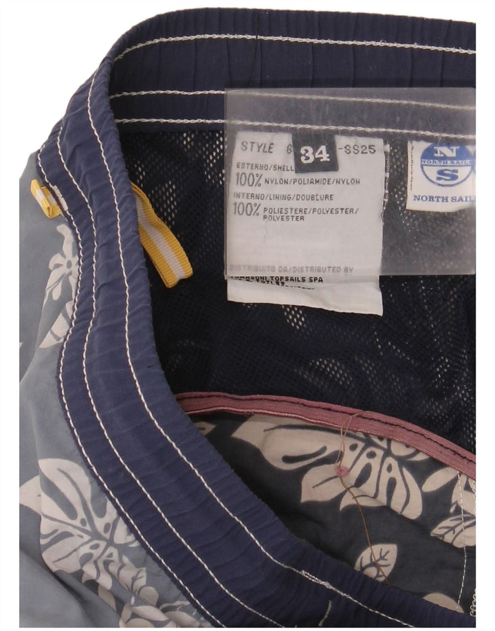 North Sails Short de Bain Homme Grand Nylon Floral Gris