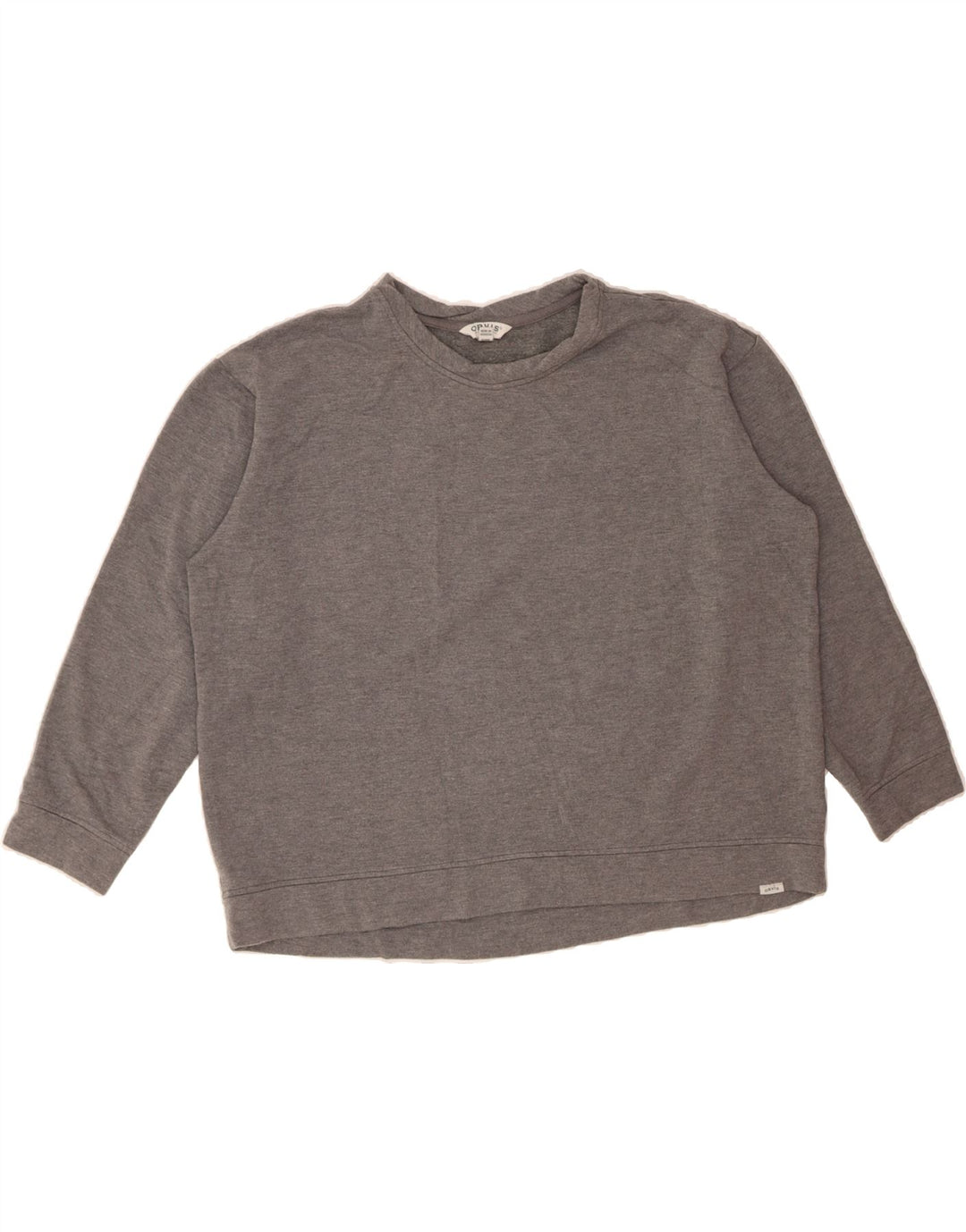 ORVIS Womens Oversized Sweatshirt Jumper UK 18 XL Grey Modal Vintage Orvis and Second-Hand Orvis from Messina Hembry 
