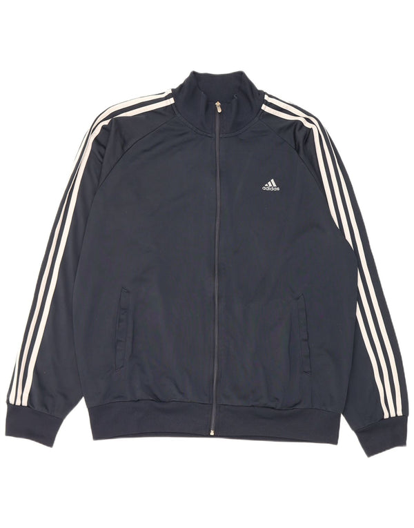 Adidas Mens Clima 365 Tracksuit Top Jacket Large Navy Blue Polyester