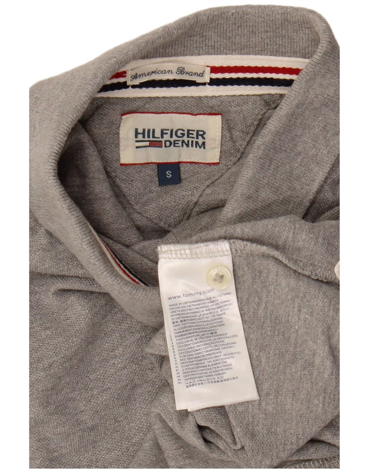 TOMMY HILFIGER Polo Homme Petit Gris Coton