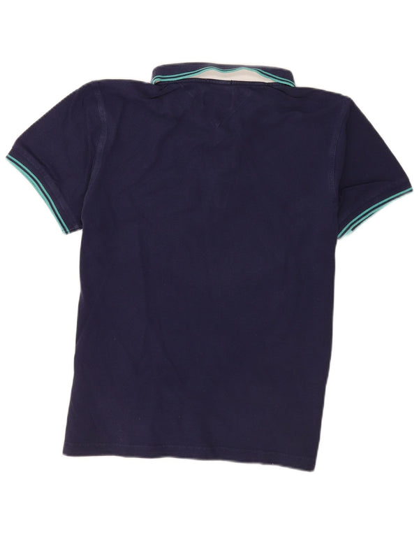 Tommy Hilfiger Polo Homme Large Bleu Marine Rayé Coton