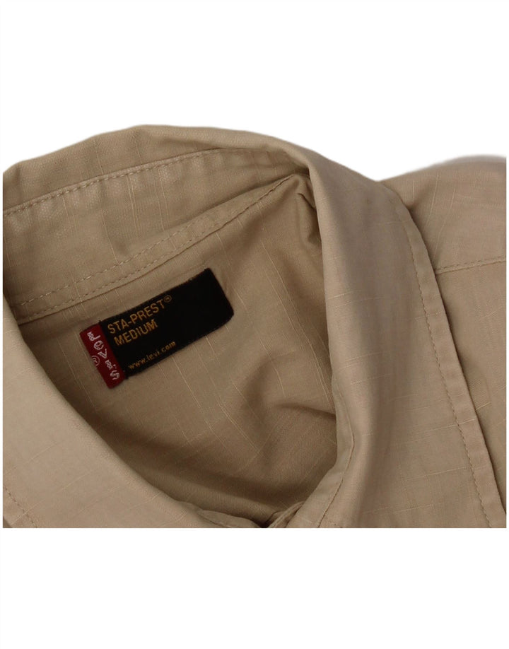 Levi's Chemise à Manches Courtes Sta-Prest Homme Beige Moyen