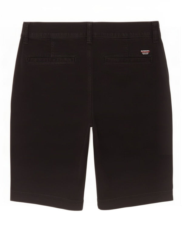 Superdry Short Chino Slim Fit W30 Homme Noir Moyen Coton