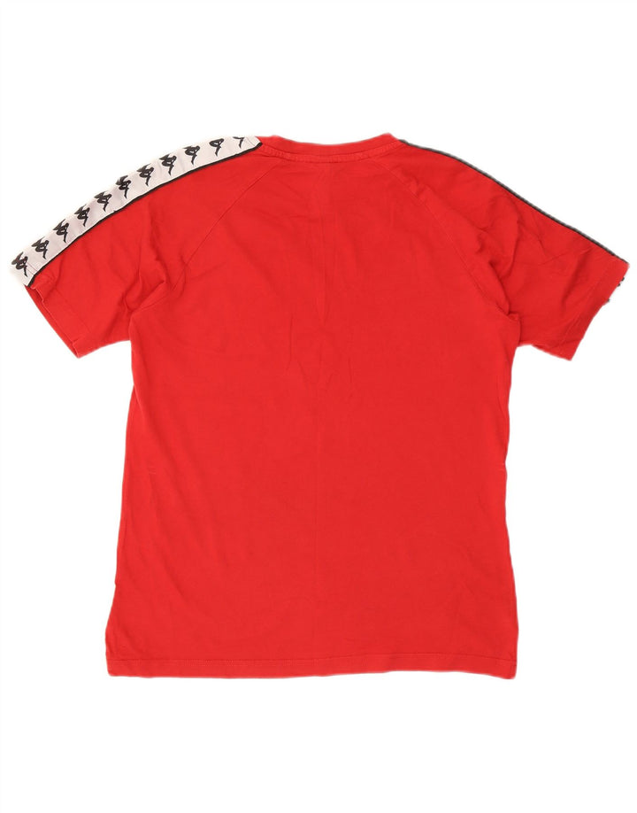 Kappa T-Shirt Graphique Homme Petit Rouge Colourblock