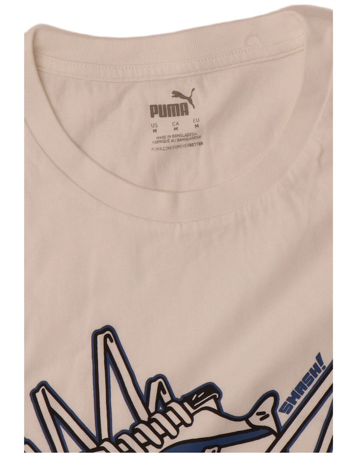 Puma Tee-Shirt Graphic Homme Blanc Moyen