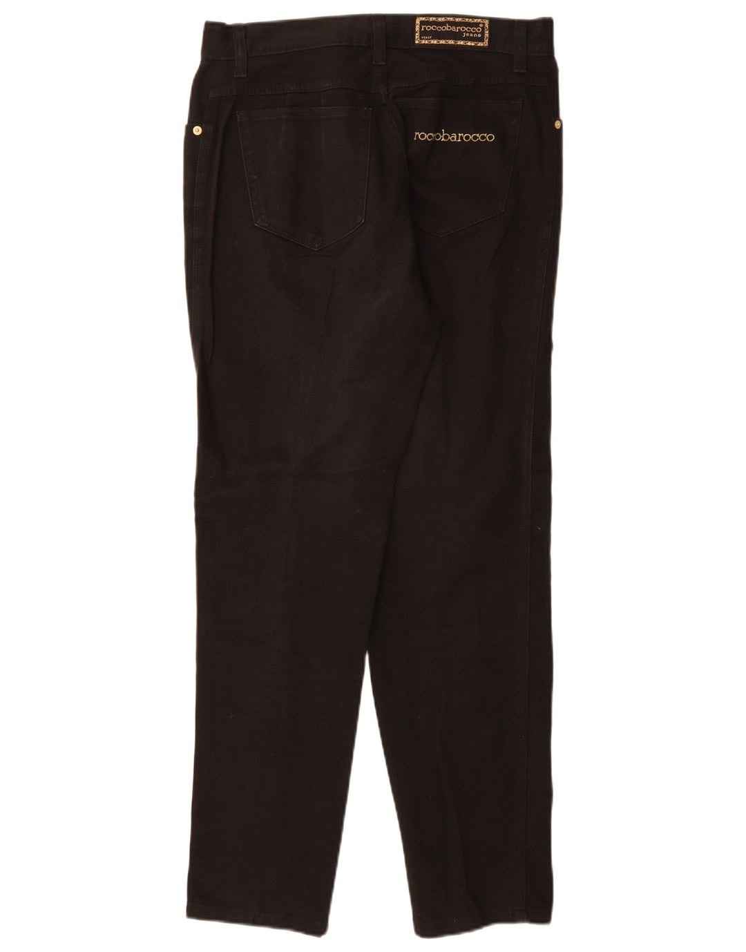 Roccobarocco Jean fuselé pour femme EU 40 Medium W32 L30 Noir