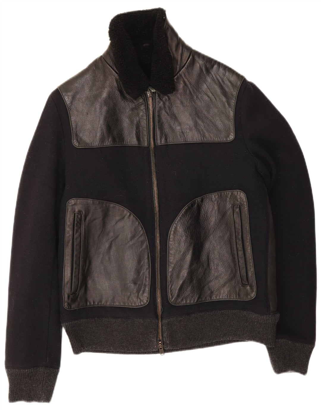 Grifoni Veste Bomber Homme IT 48 Medium Noir Colourblock