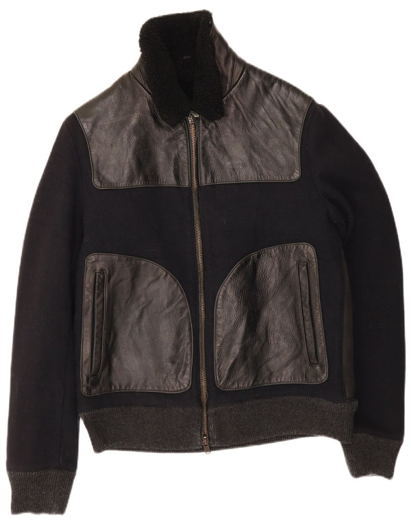 Grifoni Veste Bomber Homme IT 48 Medium Noir Colourblock