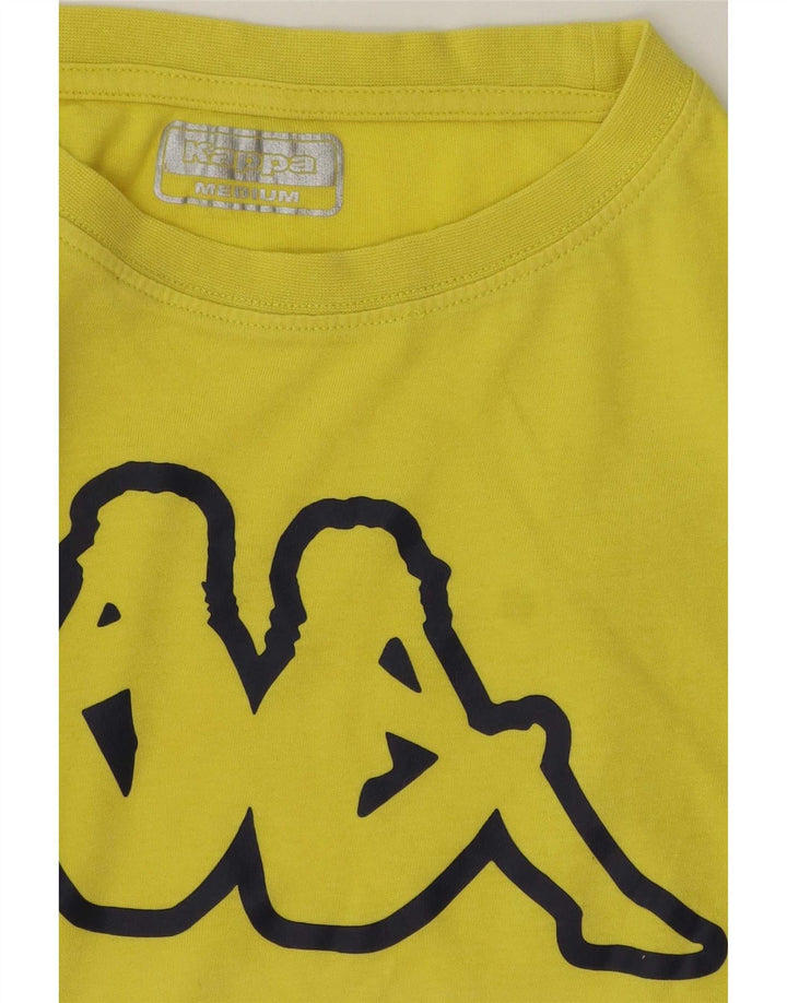 Kappa Tee-Shirt Graphique Homme Jaune Moyen