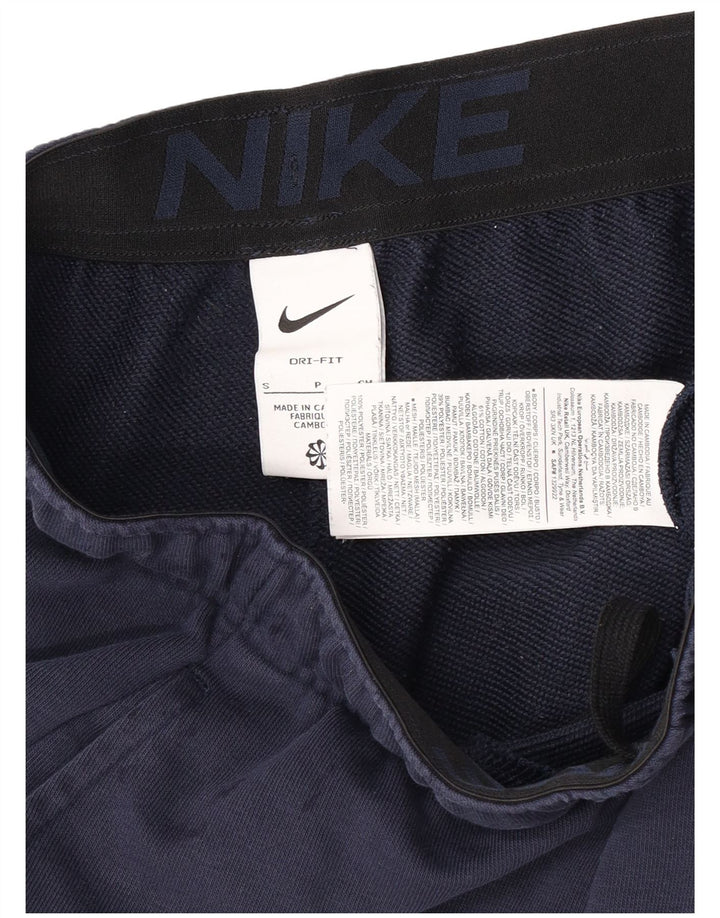 Nike Short de sport Dri Fit pour homme en coton bleu marine Taille S