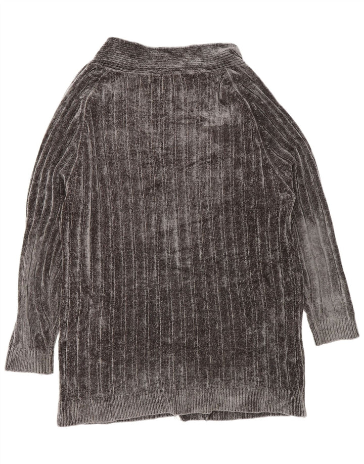 Zara Cardigan ouvert surdimensionné pour femme UK 14 Gris moyen