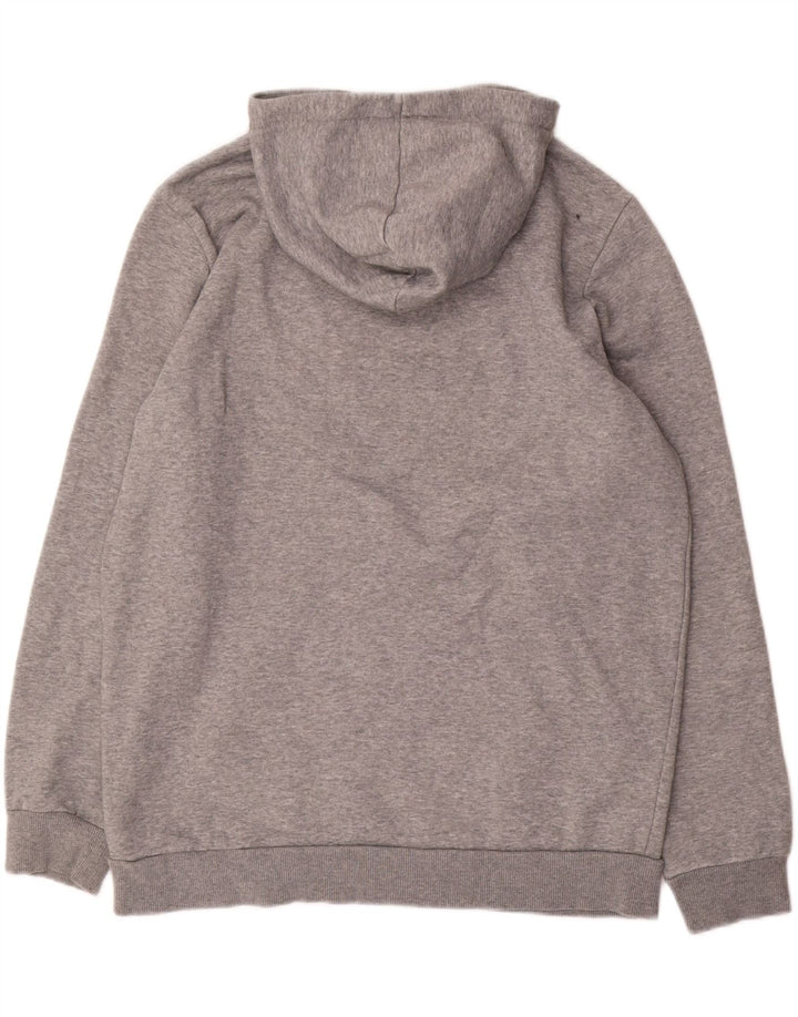 Puma Pull à Capuche Graphique Homme Gris Moyen Moucheté Coton