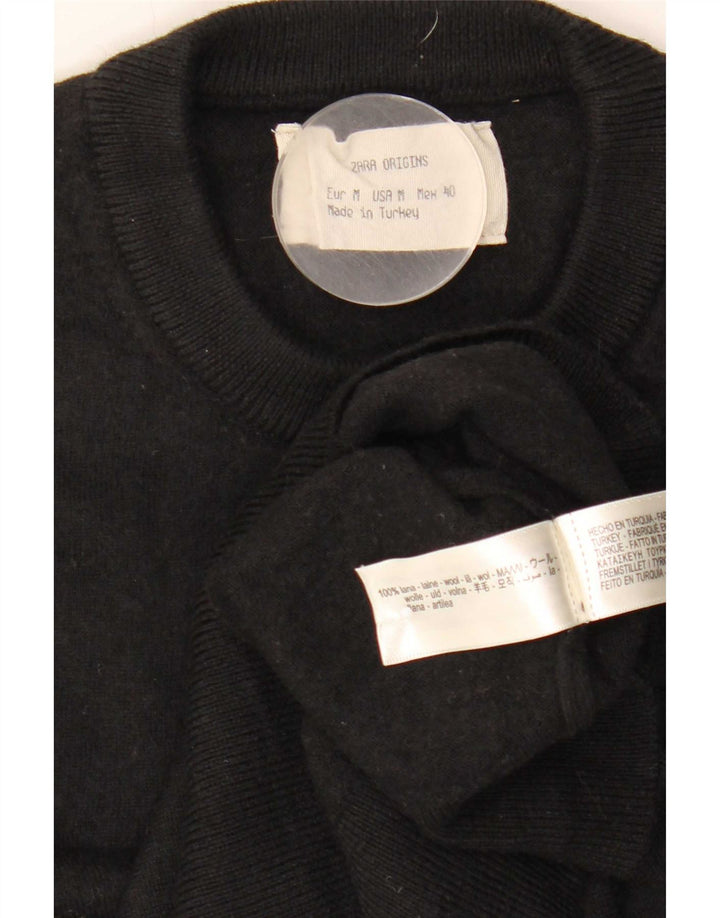 Zara Pull à col rond en laine noir moyen pour homme