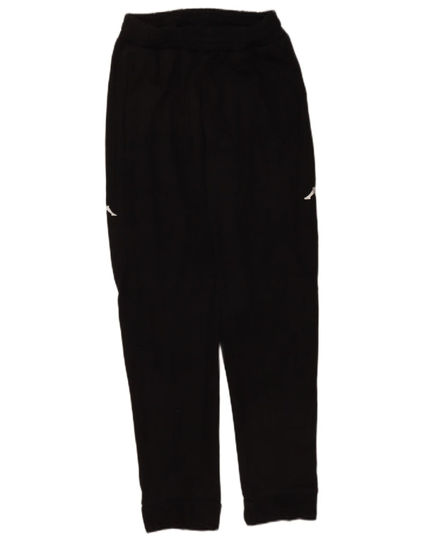 Kappa Pantalon de survêtement pour femme Joggers UK 8 Small Noir Coton
