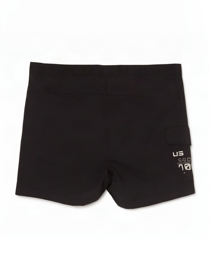 North Sails Short de bain graphique pour hommes en nylon bleu marine grand