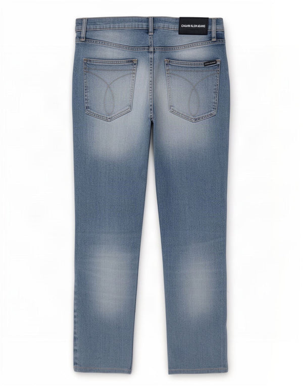 Calvin Klein Homme CKJ 016 Jean skinny effet vieilli W36 L28 Bleu