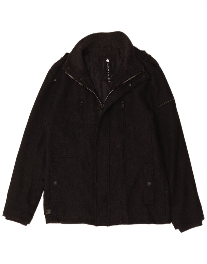 Billabong Veste militaire pour homme UK 40 Large Gris Polyester