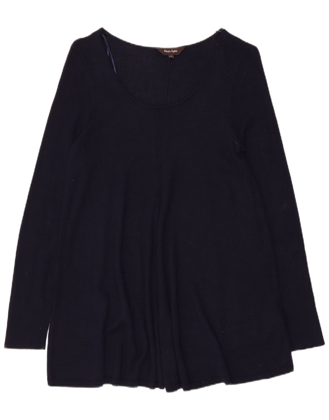 PHASE EIGHT Chemisier à manches longues pour femme UK 12 Bleu marine moyen Viscose