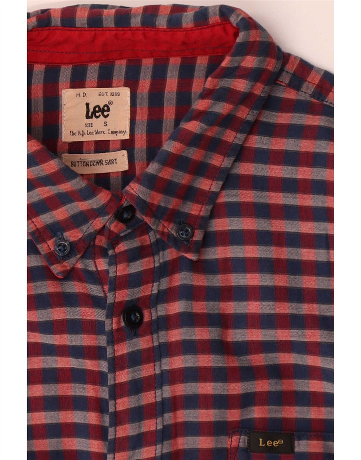 Lee Chemise Homme Petit Vichy Rouge Coton