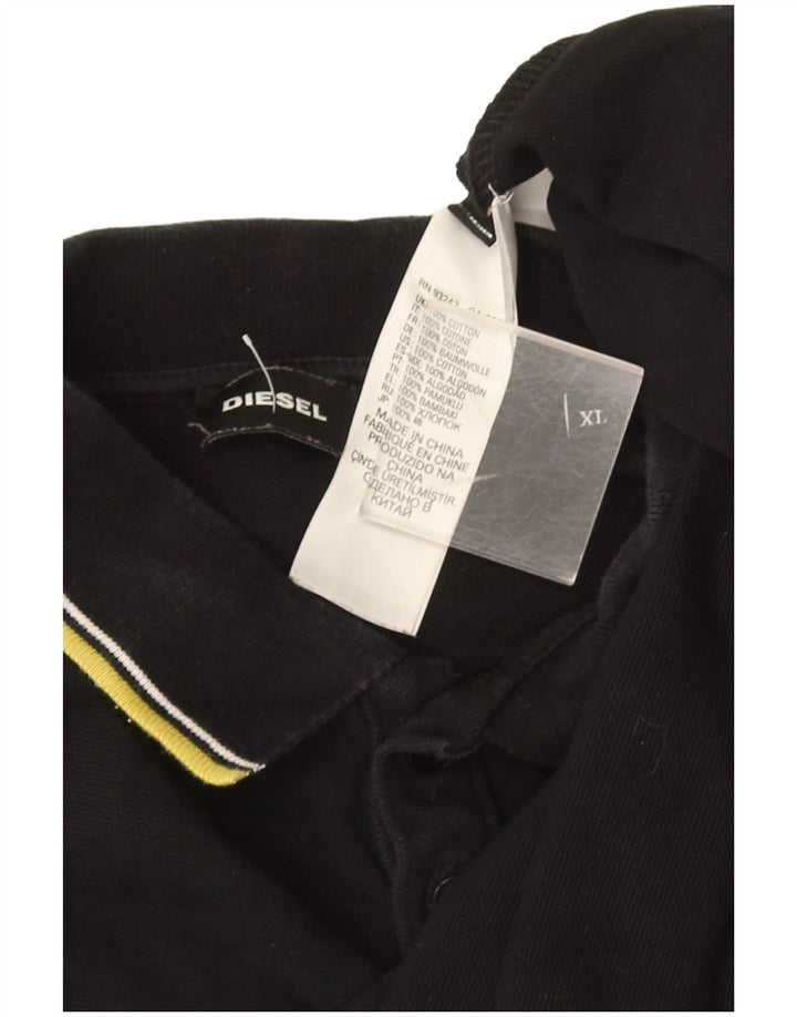 DIESEL Polo Homme XL Noir Coton