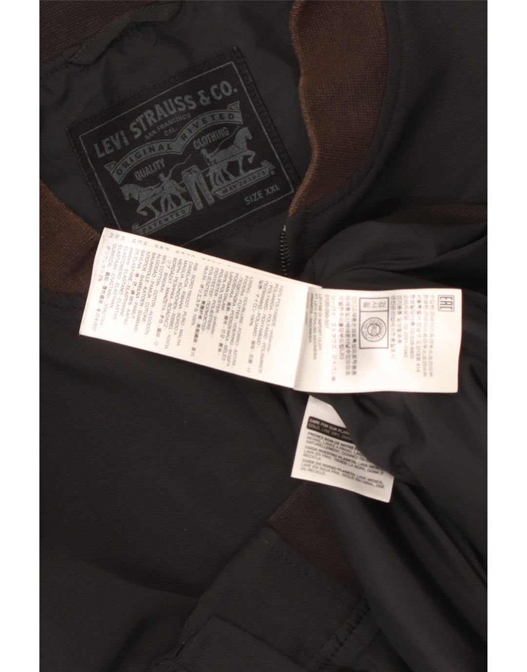 Levi's Veste Bomber Homme UK 44 2XL Noir Polyamide