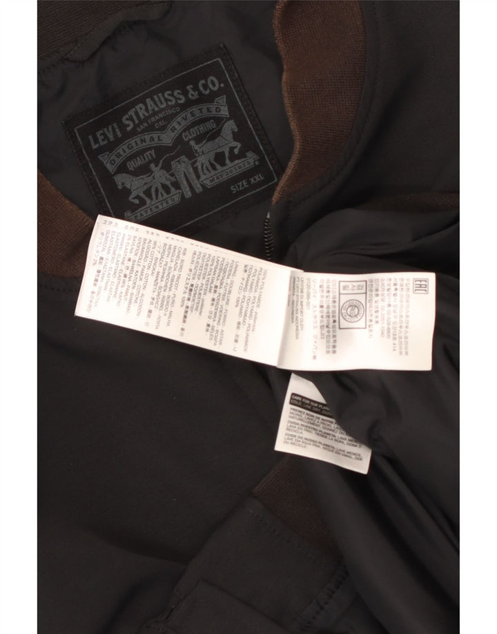 Levi's Veste Bomber Homme UK 44 2XL Noir Polyamide