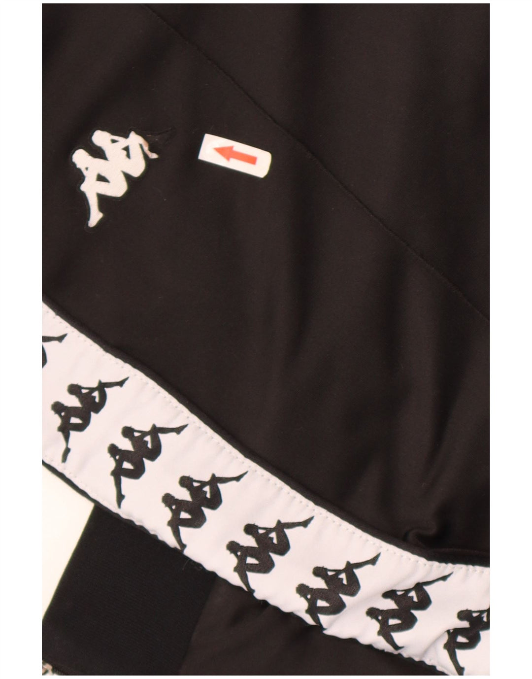 Kappa Pantalon de Survêtement Graphique Homme Noir Colorblock