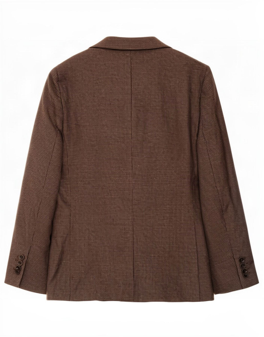 Marks & Spencer Veste blazer longue pour homme UK 44 XL pied-de-poule marron