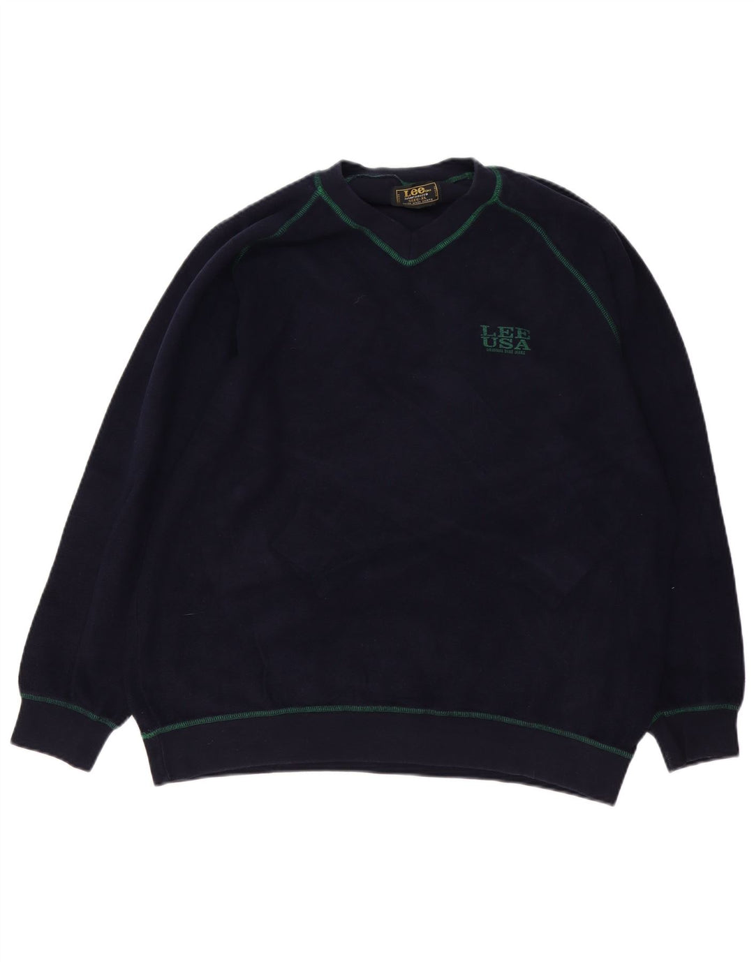 LEE Sweat-Shirt Homme XL Bleu Marine Coton