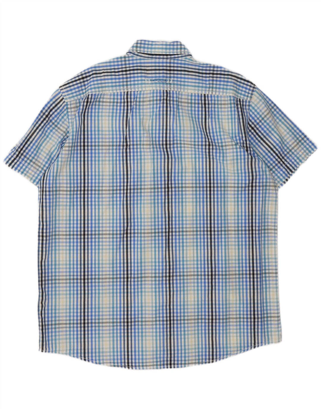 Camel Active Chemise à manches courtes pour homme XL en coton vichy bleu