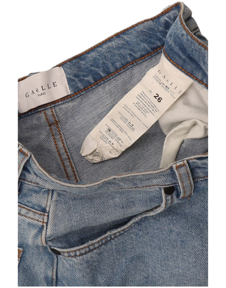 Gaelle Femme Jupe-short en jean W26 Petit Bleu Coton