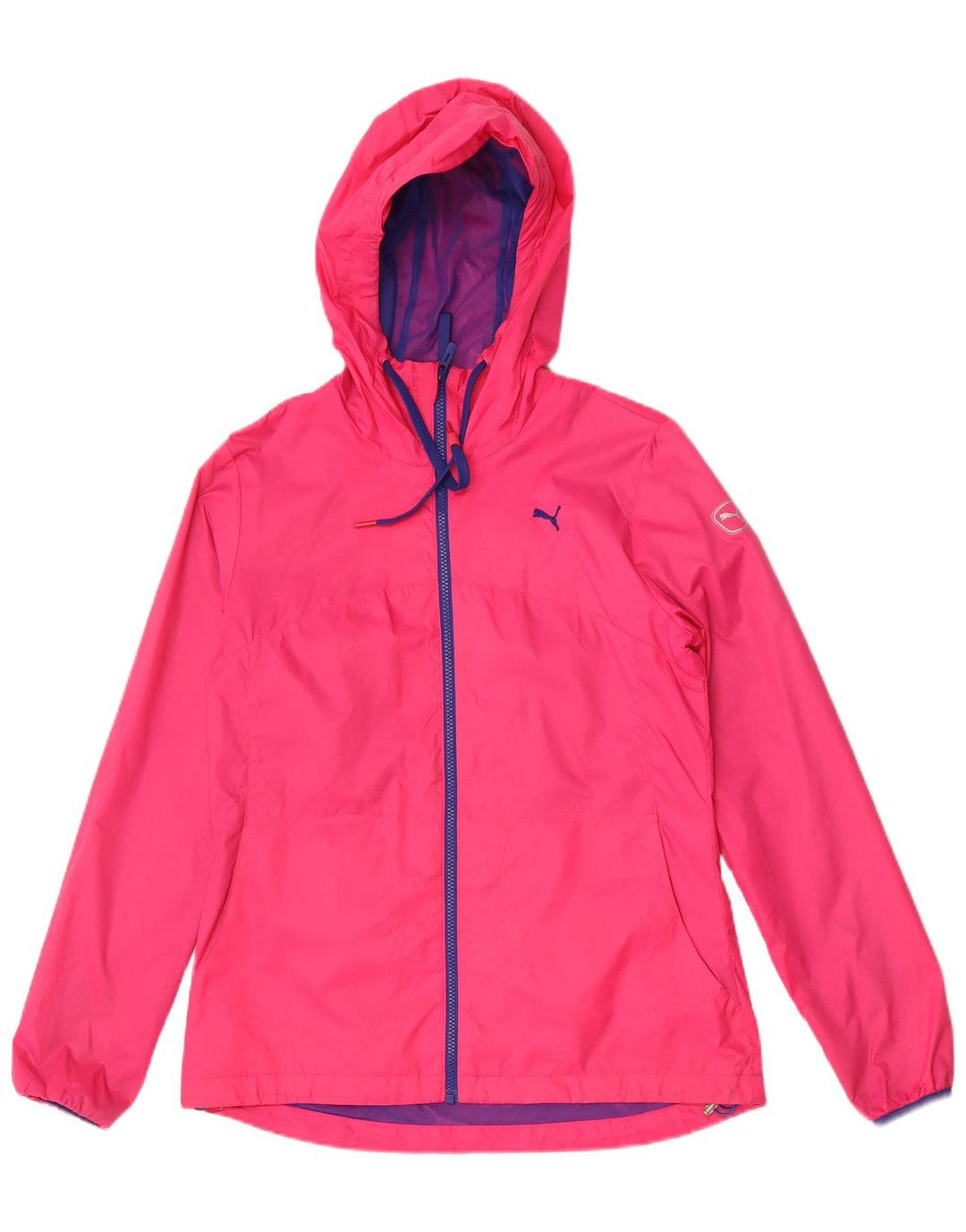 Puma Veste de pluie à capuche pour femme UK 12 Rose moyen