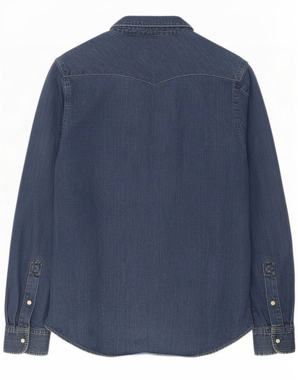 Lee Chemise en Jean Homme Bleu Moyen Coton