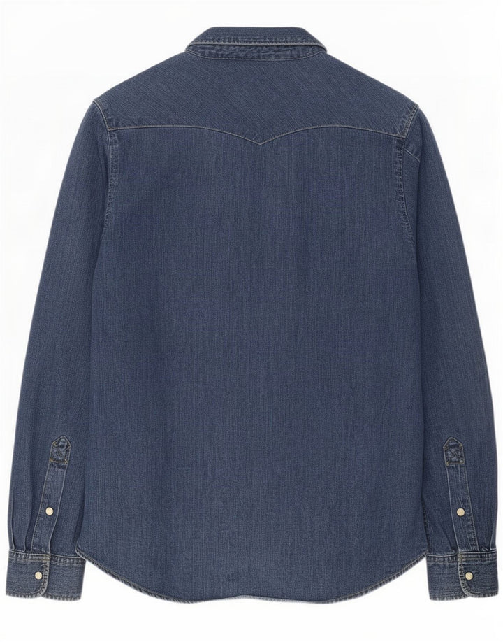 Lee Chemise en Jean Homme Bleu Moyen Coton