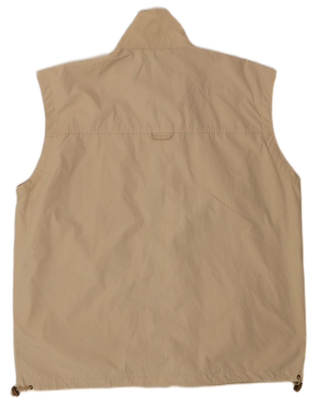 VINTAGE Gilet utilitaire homme UK 40 Grand Polyester Beige