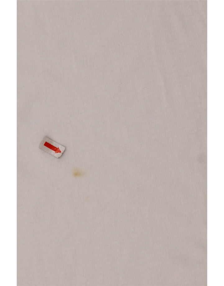 AVIREX T-shirt court graphique pour femme UK 22 2XL Coton blanc