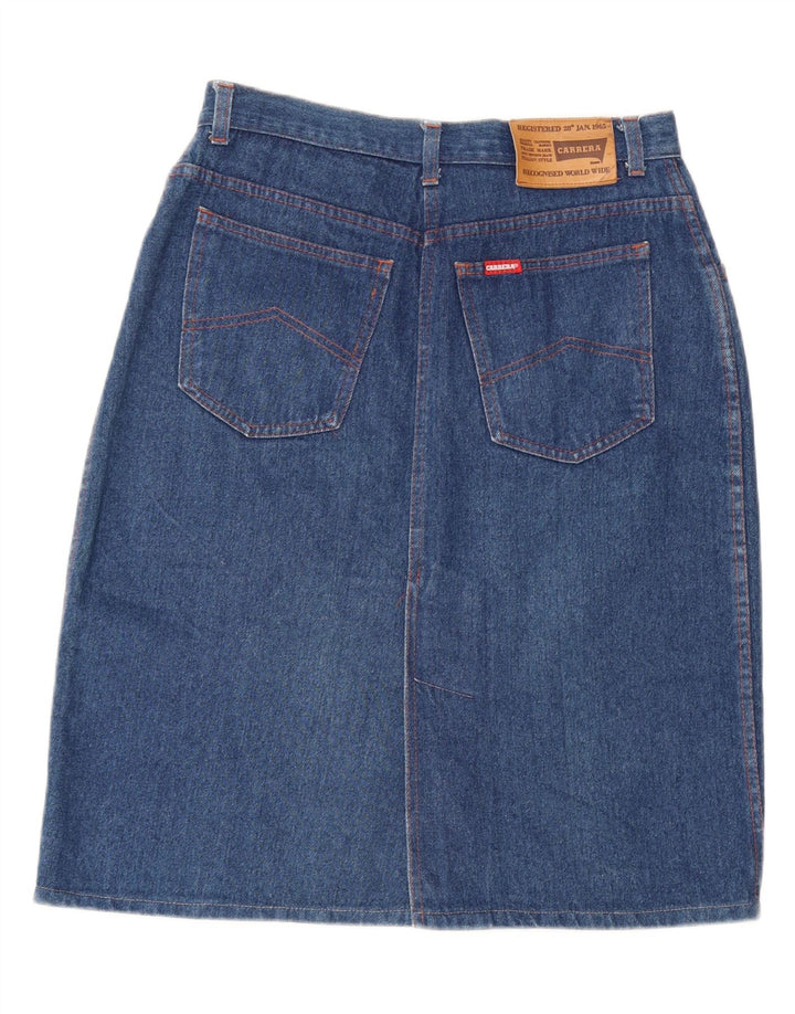 CARRERA Femme Jupe En Jean W32 Large Bleu Coton