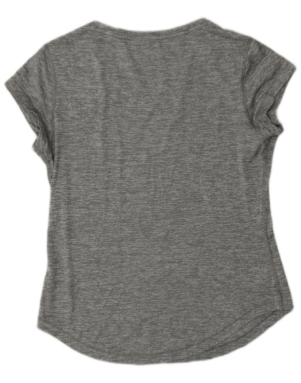 Puma T-shirt graphique pour femme UK 14 Large Gris moucheté