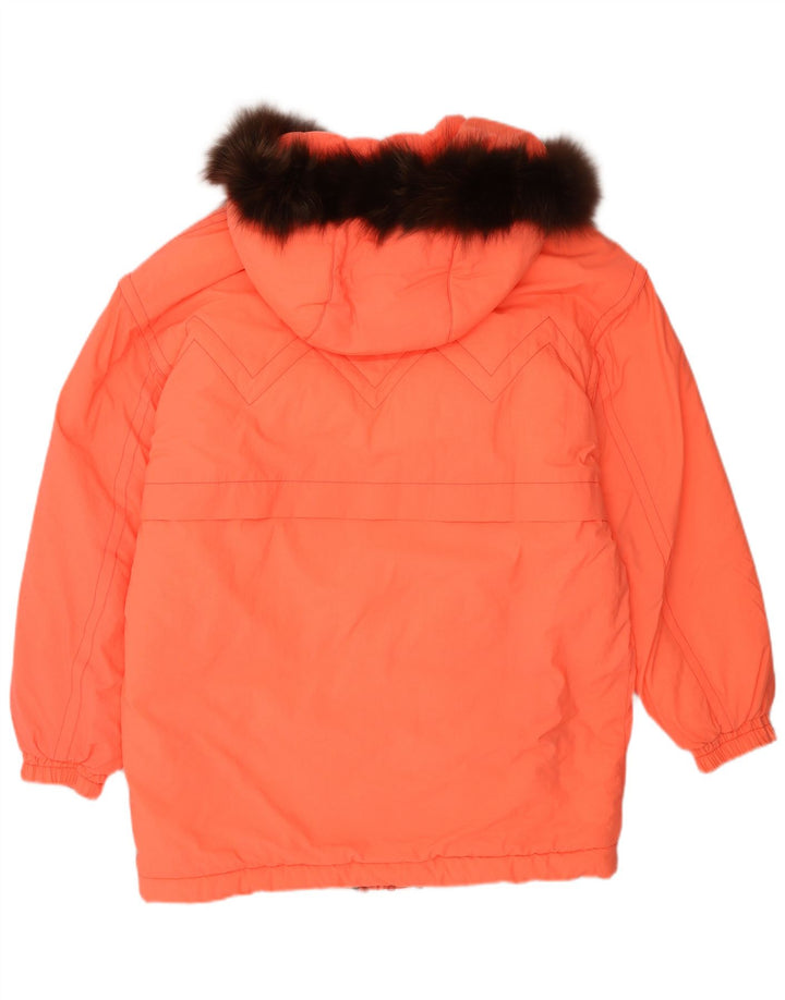 Fila Manteau matelassé surdimensionné à capuche pour femme IT 44 Orange moyen Polyamide