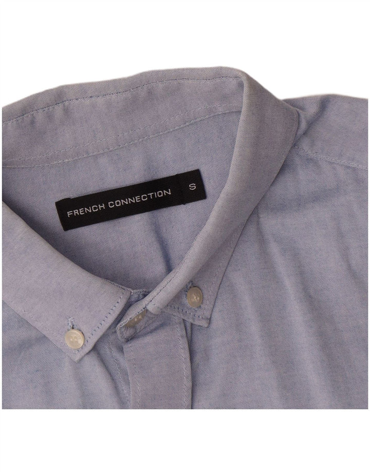 French Connection Chemise Homme Petit Bleu Coton
