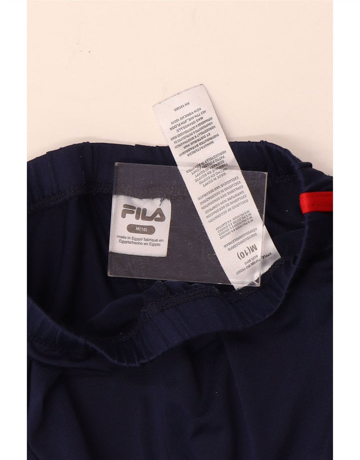 Fila Pantalon de survêtement graphique garçon 9-10 ans bleu marine moyen polyester