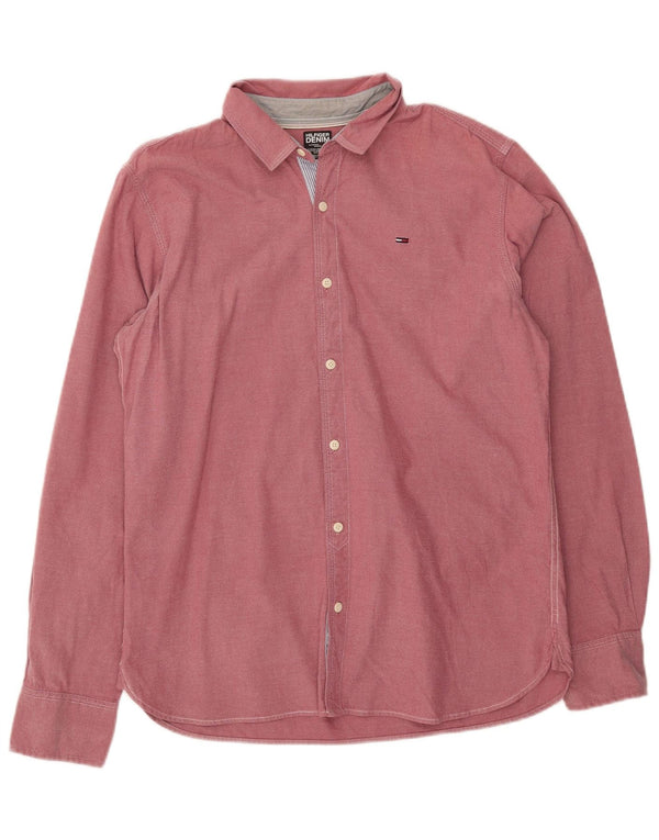Tommy Hilfiger Chemise Homme Large Rose Coton