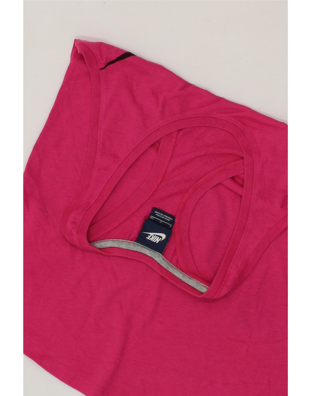 NIKE Womens Graphic Vest Top UK 10 Small Pink Polyester Vintage Nike and Second-Hand Nike from Messina Hembry 