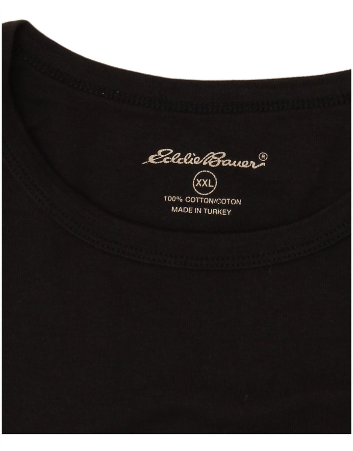 EDDIE BAUER Débardeur Femme UK 20 2XL Coton Noir