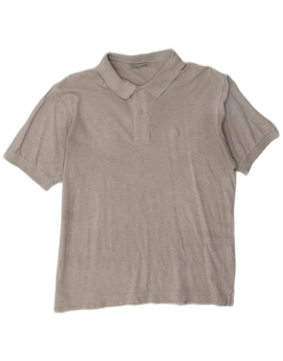 Sergio Tacchini Polo Homme IT 50 Gris Moyen Coton