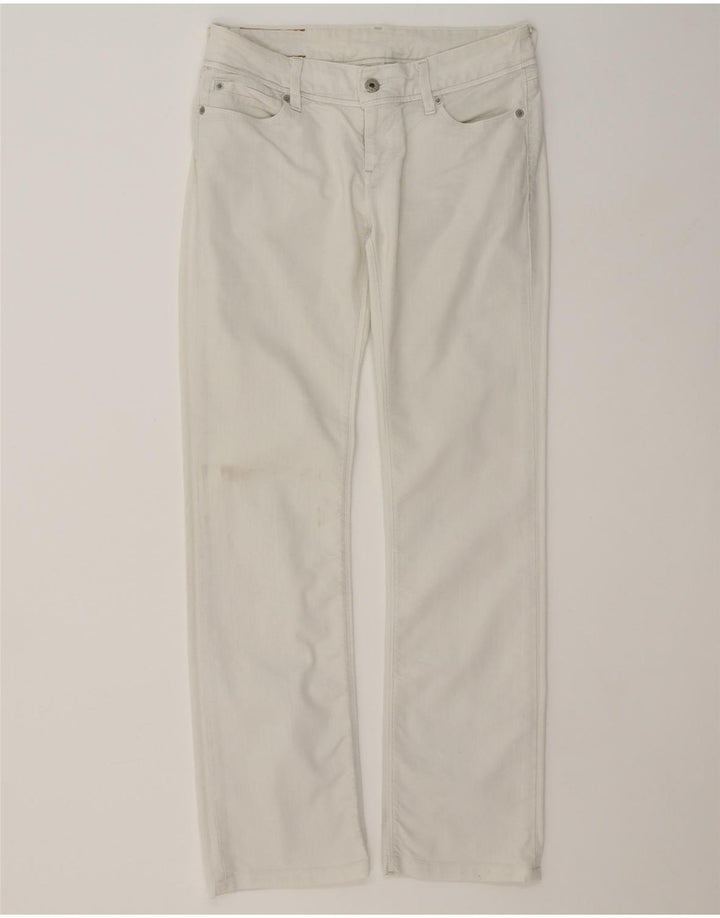 LEVI'S Womens Straight Jeans W30 L30 White Cotton Vintage Levi's and Second-Hand Levi's from Messina Hembry 