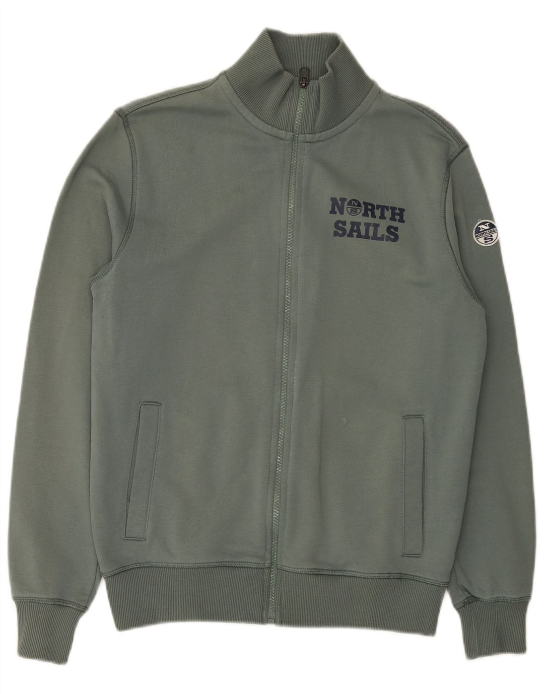 North Sails Veste de survêtement graphique pour homme 2XS en coton vert