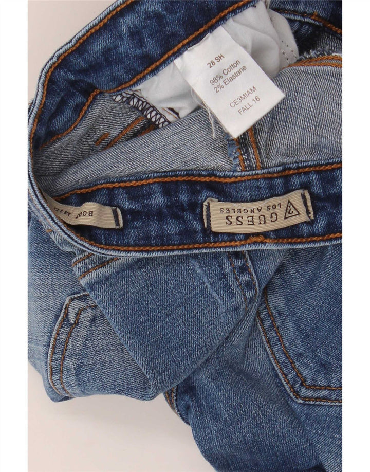 Guess Jean Bootcut Taille Mi-Haute Femme W28 L29 Bleu Coton
