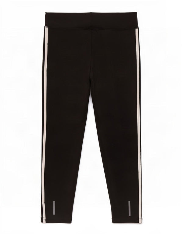 Adidas Leggings Femme UK 16/18 Large Noir Polyester